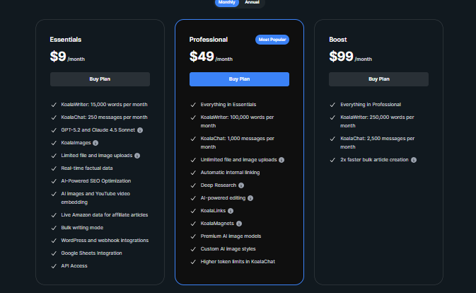 Koala AI Writer Review 2026